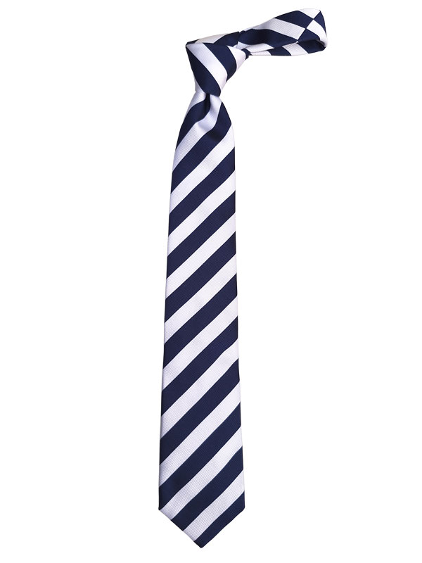 Stropdas_Hemley_Navy___Wit_Gestreept