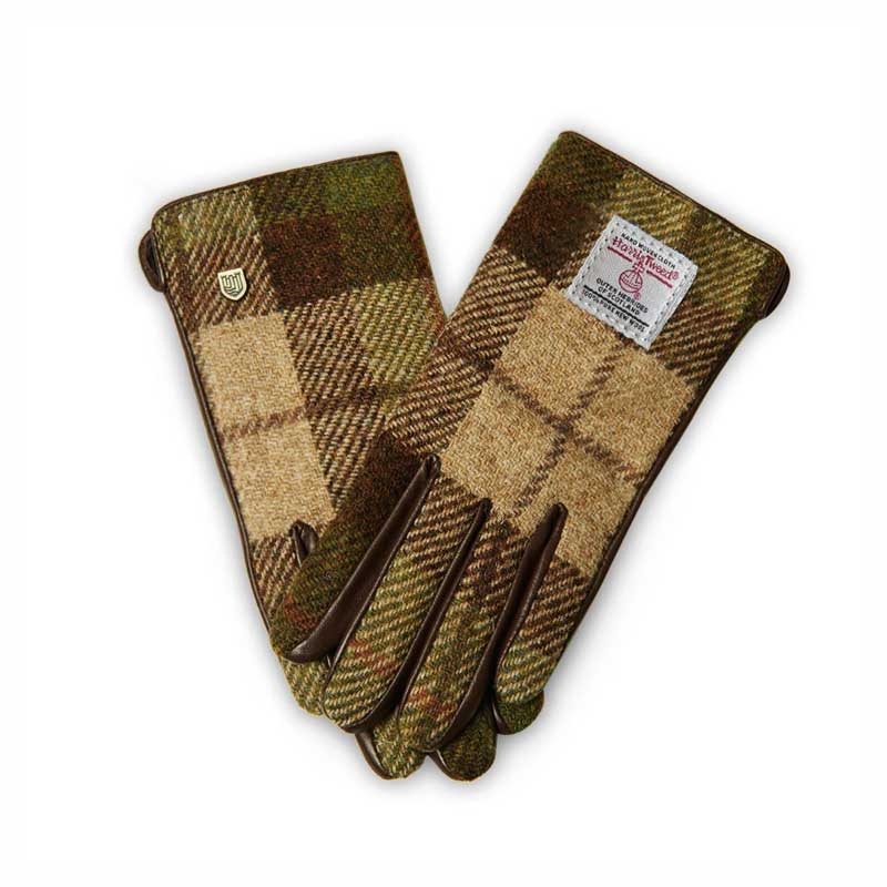Ladies_Harris_Tweed_Gloves_Chestnut_Tartan